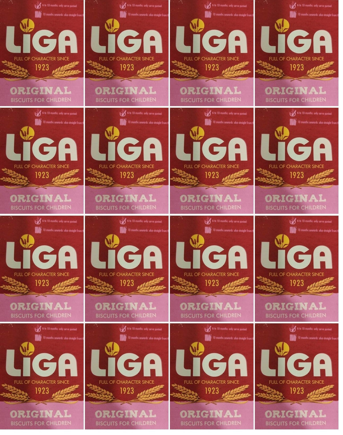 16 x Galletas Originales Liga para Niños a partir de 6 Meses 175G