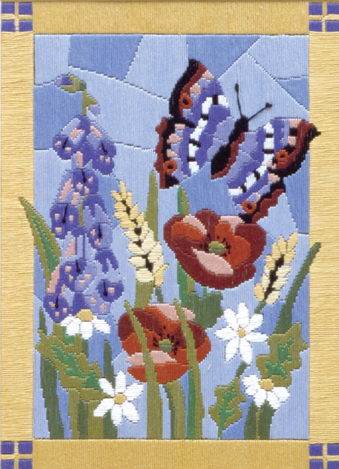 Anchor AL77516 LS Stained Glass Butterfly, Assorted, 20 x 28cm