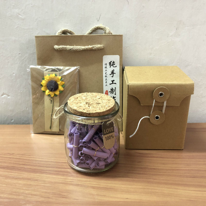 Wishing Bottle Love Letter Paper Wish Scroll Valentine's Day Graduation Gift Love Letter Capsules Diy Children's Day Teacher