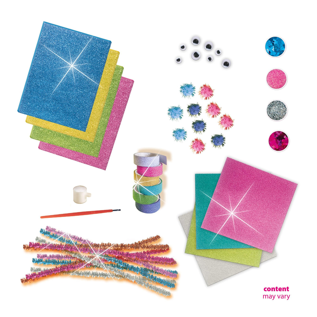 SES Creative 14109 Mega Glitter Handicraft Set, Mixed