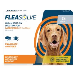 Fleasolve Spot on Dog Large 1 Treatment - Case of 6