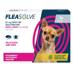 Fleasolve Spot on Dog Small 1 Treatment - Case of 6