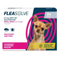 Fleasolve Spot on Dog Small 6 Treatment - Case of 6