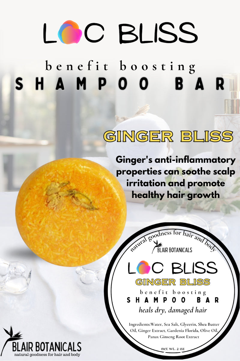 Spotted Wool Flower Root Ginger Shampoo Soap