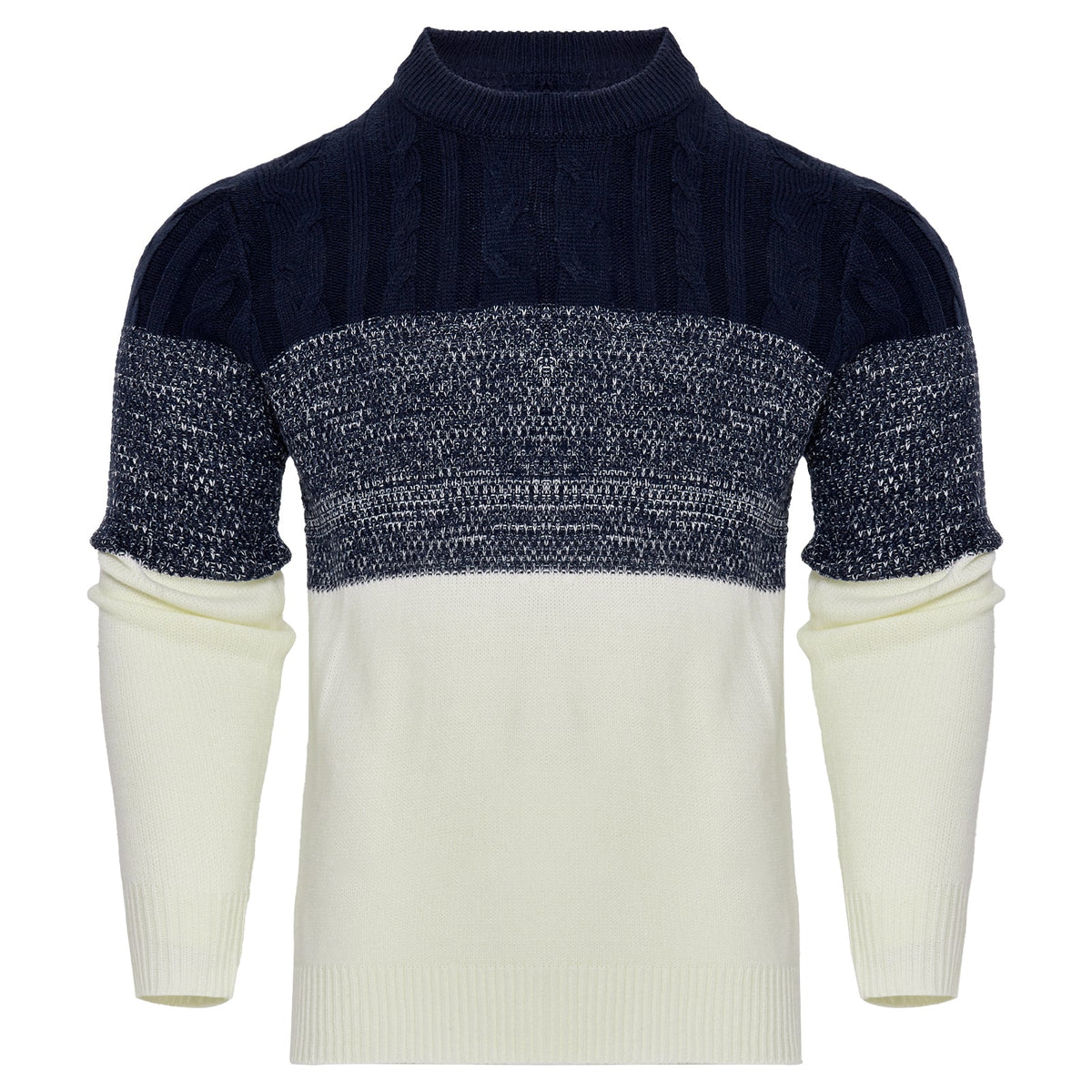 Men's Knitted Sweater Fashion Long-sleeved Pullover Tops Fall And Winter Clothing
