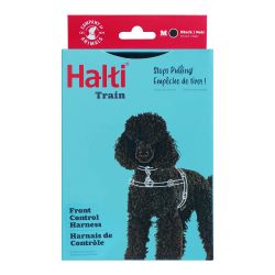 Halti Front Control Harness Black and Red - Medium - Case of 6