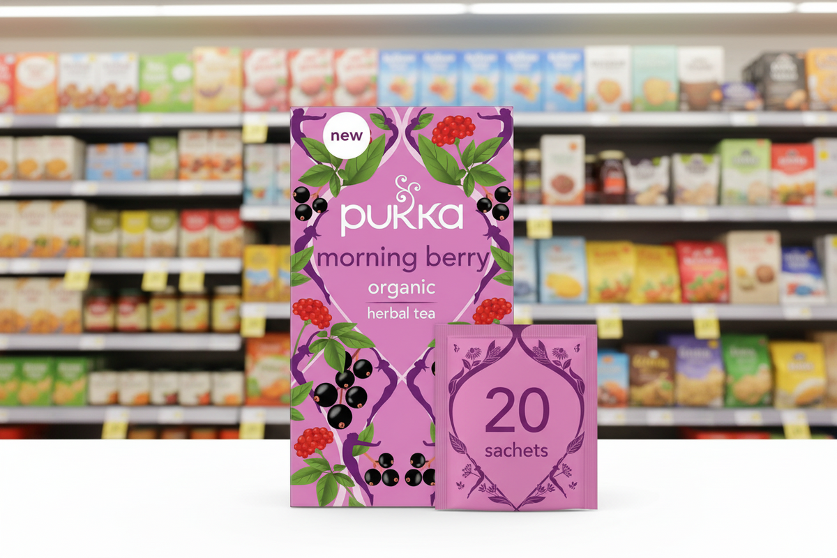 4 x Pukka 20 Morning Berry Kräuterteebeutel 34G