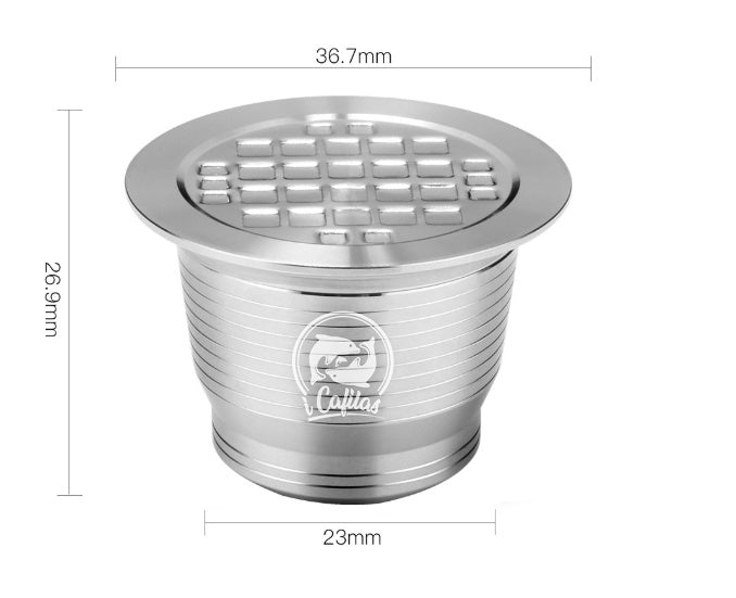 Coffee capsule square hole shell