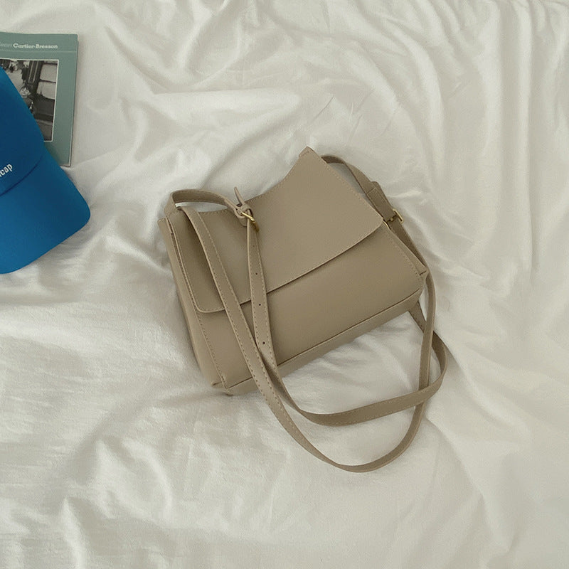 Vintage Leather Briefcase Diagonal Underarm Bag