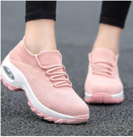 Sports Women Flying Knit Socks Shaking Shoes