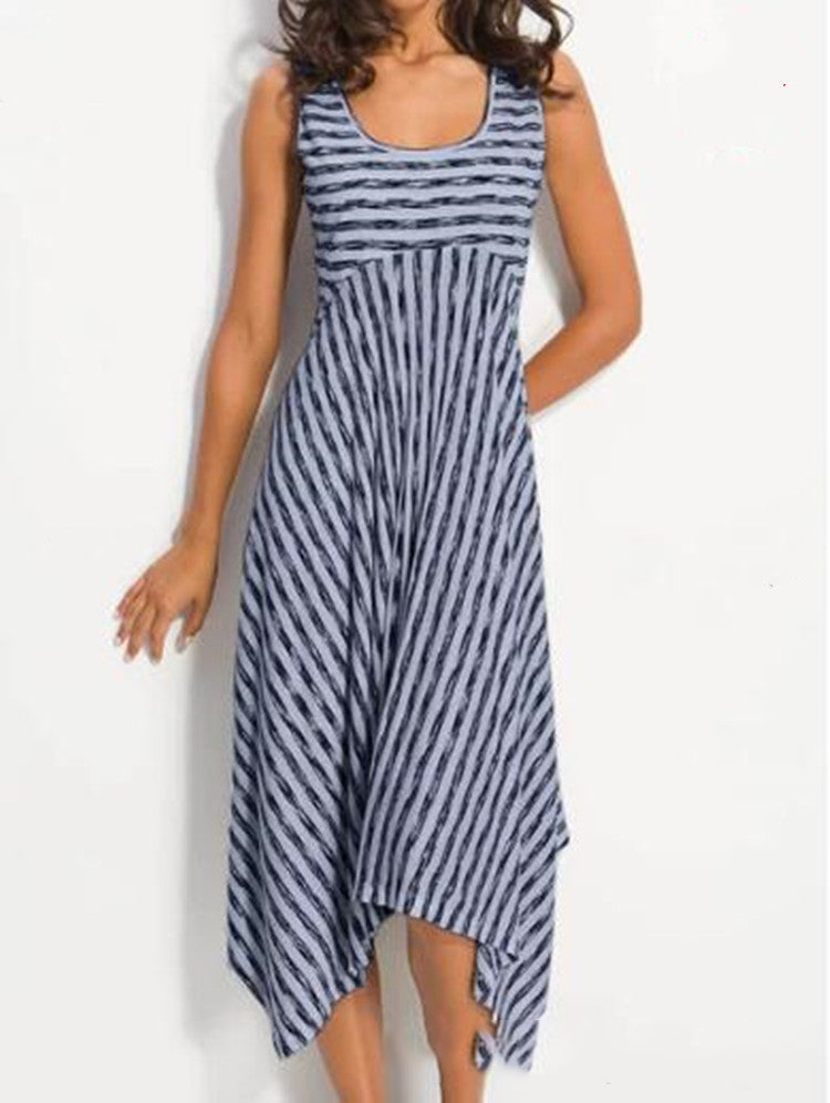 Striped patchwork dress