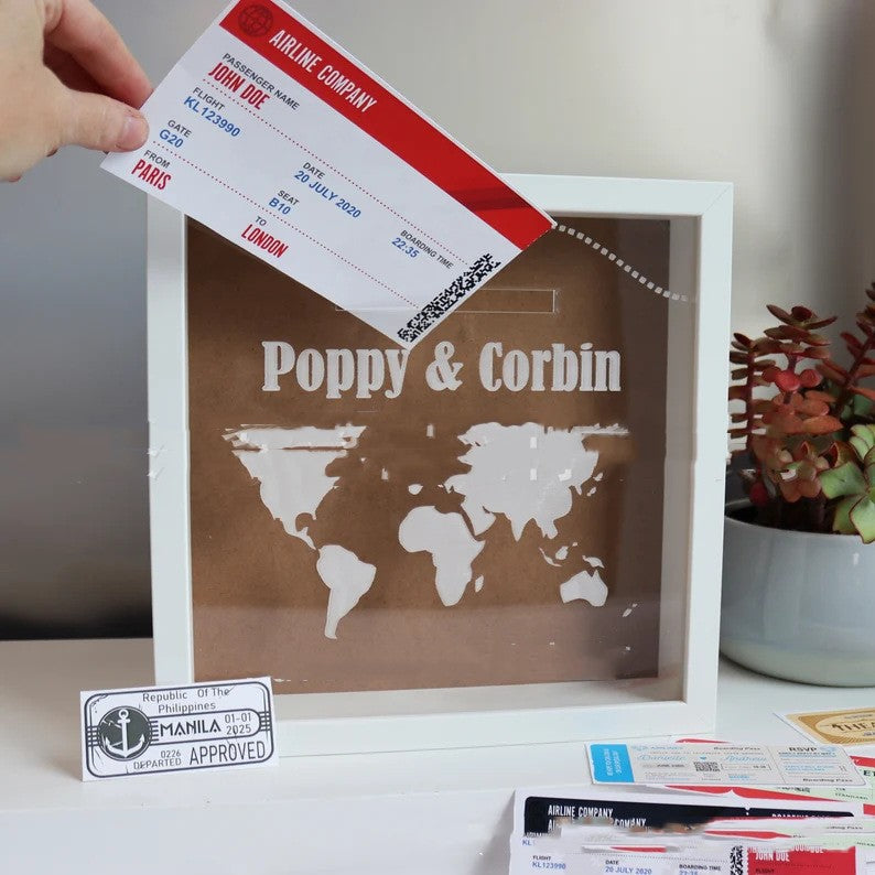 Travel Ticket Memory Box Valentine's Day Gift