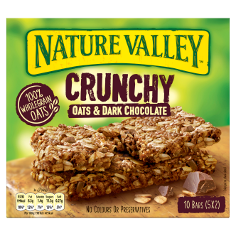 5 x Nature Valley Avena y Chocolate Paq. de 5 unidades 210 g