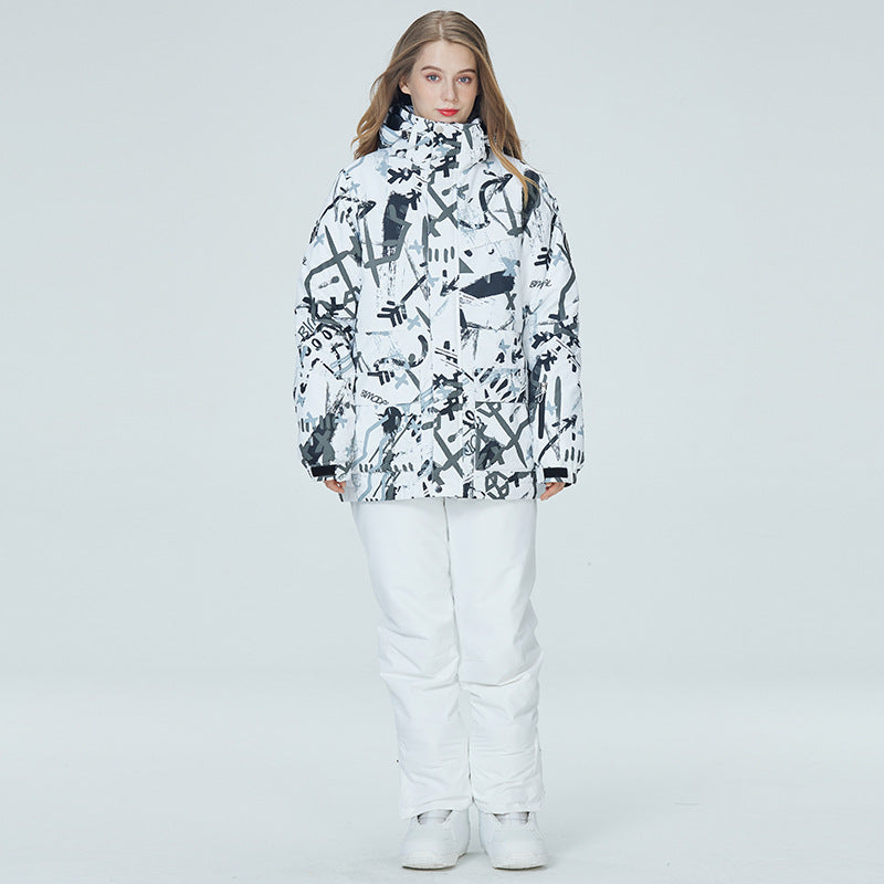 Ski Suit Women's And Men's Suit Winter Windproof And Water-repellent