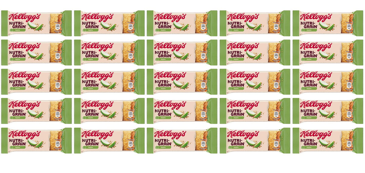 25 x Kellogg's Nutri-Grain Apfel-Riegel - 37G