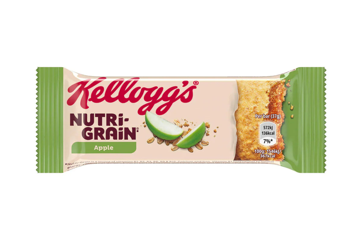 25 x Kellogg's Nutri-Grain Apfel-Riegel - 37G
