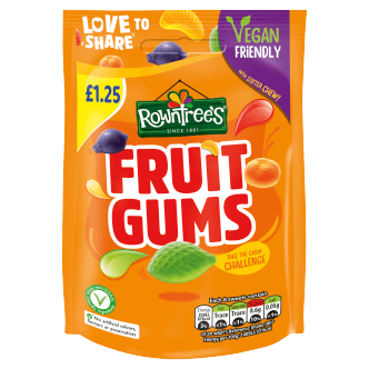 Rowntree's Fruit Gums 120g Pouch - Pack of 10