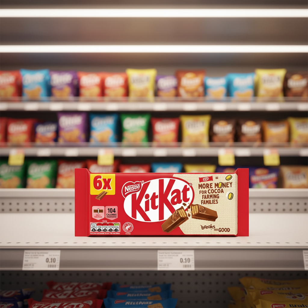 20 x Kitkat 2 Finger Milk 6er Pack - 124g