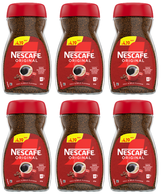 6 x Nescafe Original - 95 g