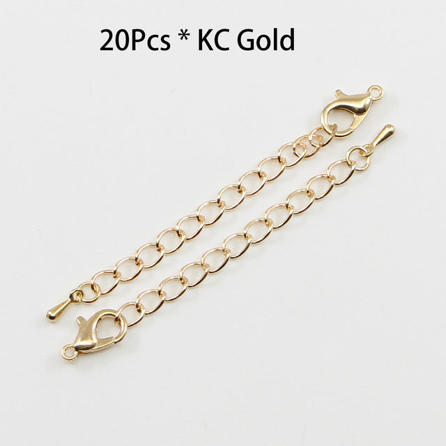 Extended extended tail chain lobster clasp connector