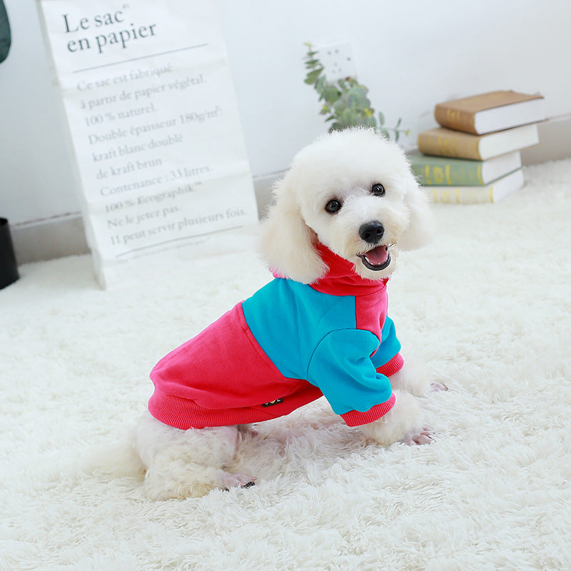 Dog Clothes Cotton Stretch Plus Velvet Pet Sweater