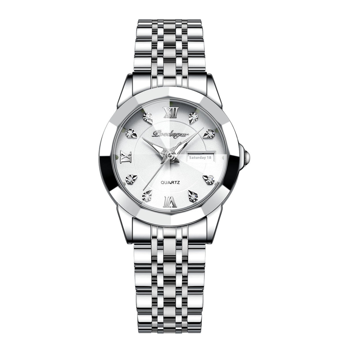 Women's Waterproof Luminous Double Calendar Wrist Watch