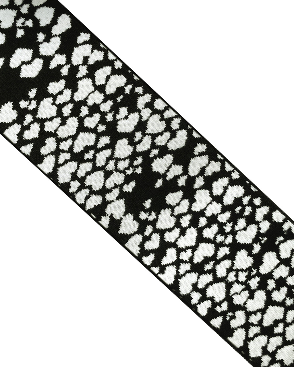 Hearts Wool & Cashmere Scarf Black