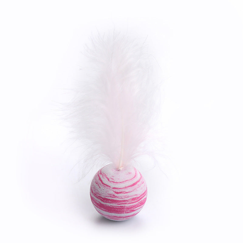 Cat-related Products Feather EVA Material Lightweight Foam Ball Throwing Toy
