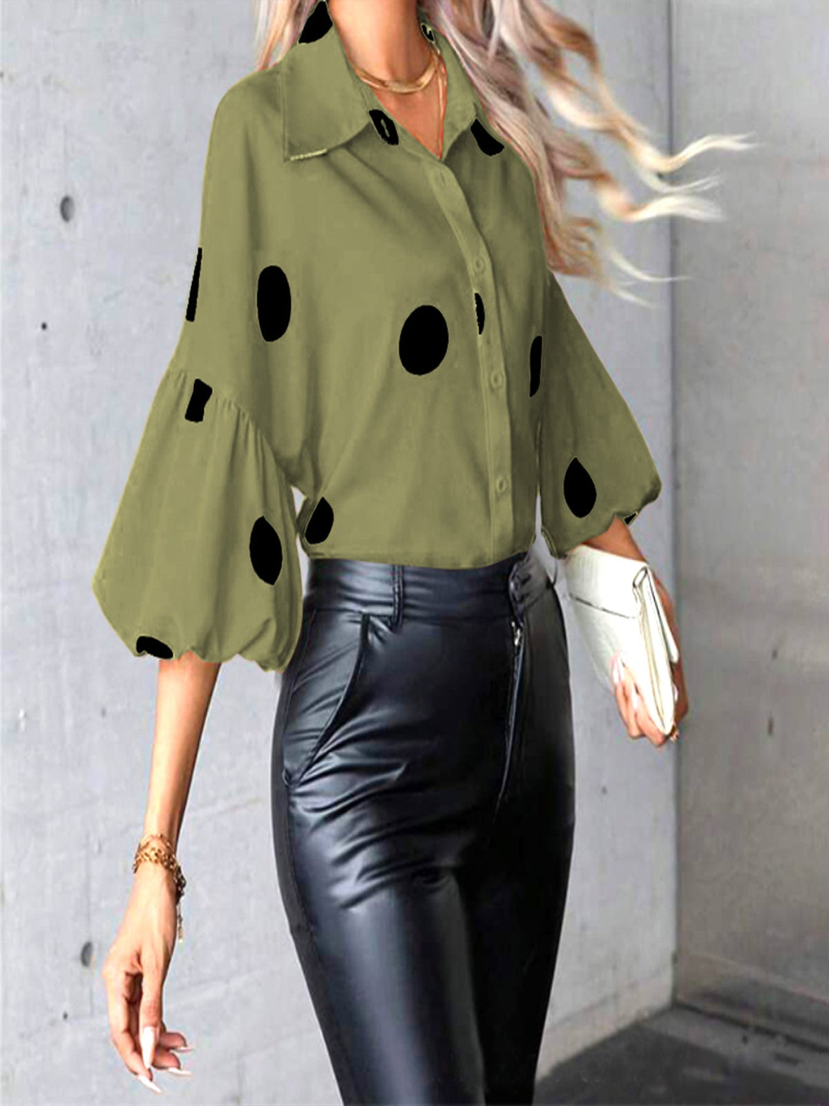 European And American New Women's Tops Fashion Elegant Shirt