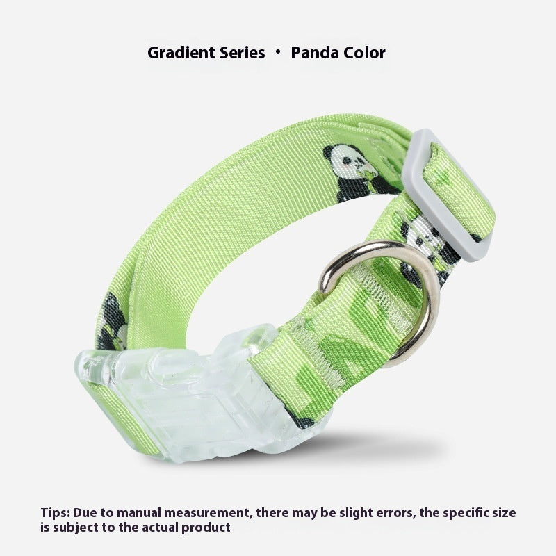 Dog Collar Cartoon Gradient Printing Adjustable
