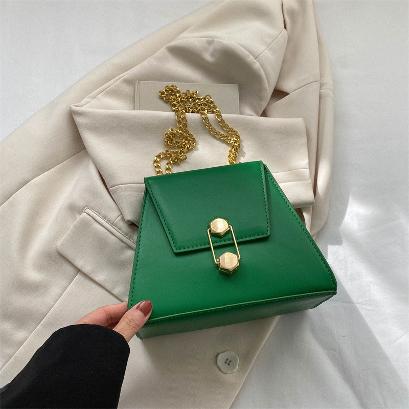 Simple Retro Ins Western Style Women's Bag Korean Style Personalized Ins Chain Messenger Bag