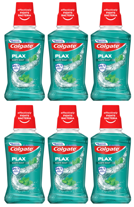 Colgate Plax Soft Mint Mouthwash 250ml – Pack of 6