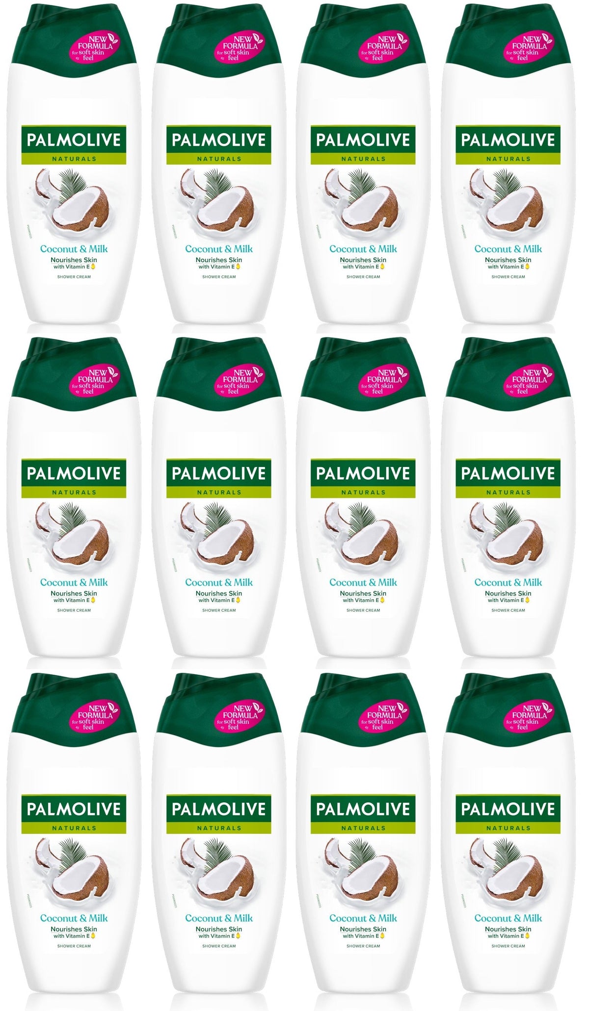 12 x Palmolive Naturals Coconut & Milk Shower Gel And Body Wash 250Ml