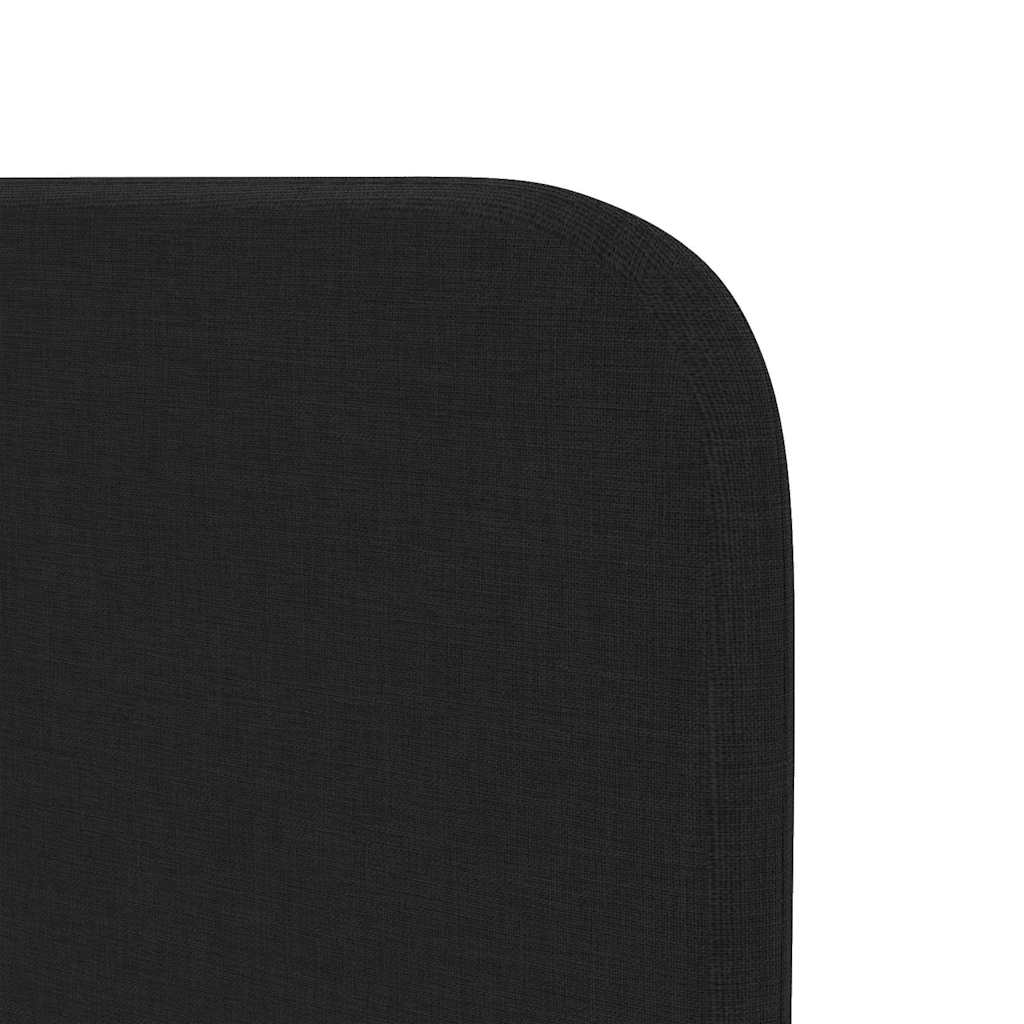 Headboard With Headboard Black 40.5 X 4 X 40.5 Cm Fabric