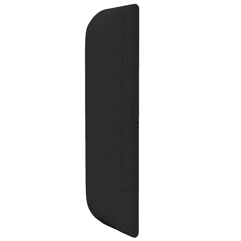Headboard With Headboard Black 40.5 X 4 X 40.5 Cm Fabric