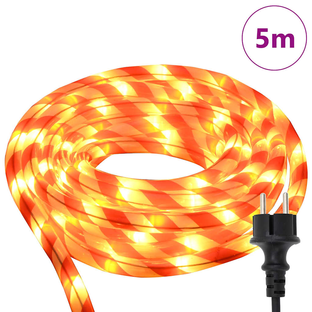 Rope Light With 120 Leds Warm White Pvc