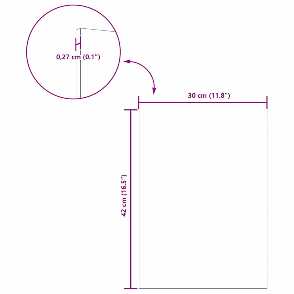Decor Panels 12 Pcs 30 X 42 X 0.3 Cm