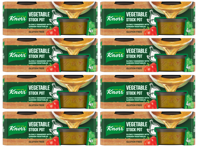 8 x Knorr Bouillon Töpfe Gel Gemüse 4er Pack