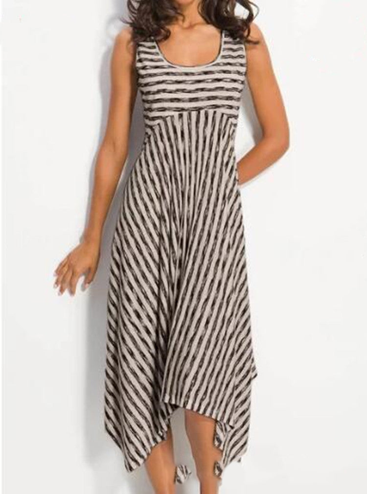 Striped patchwork dress