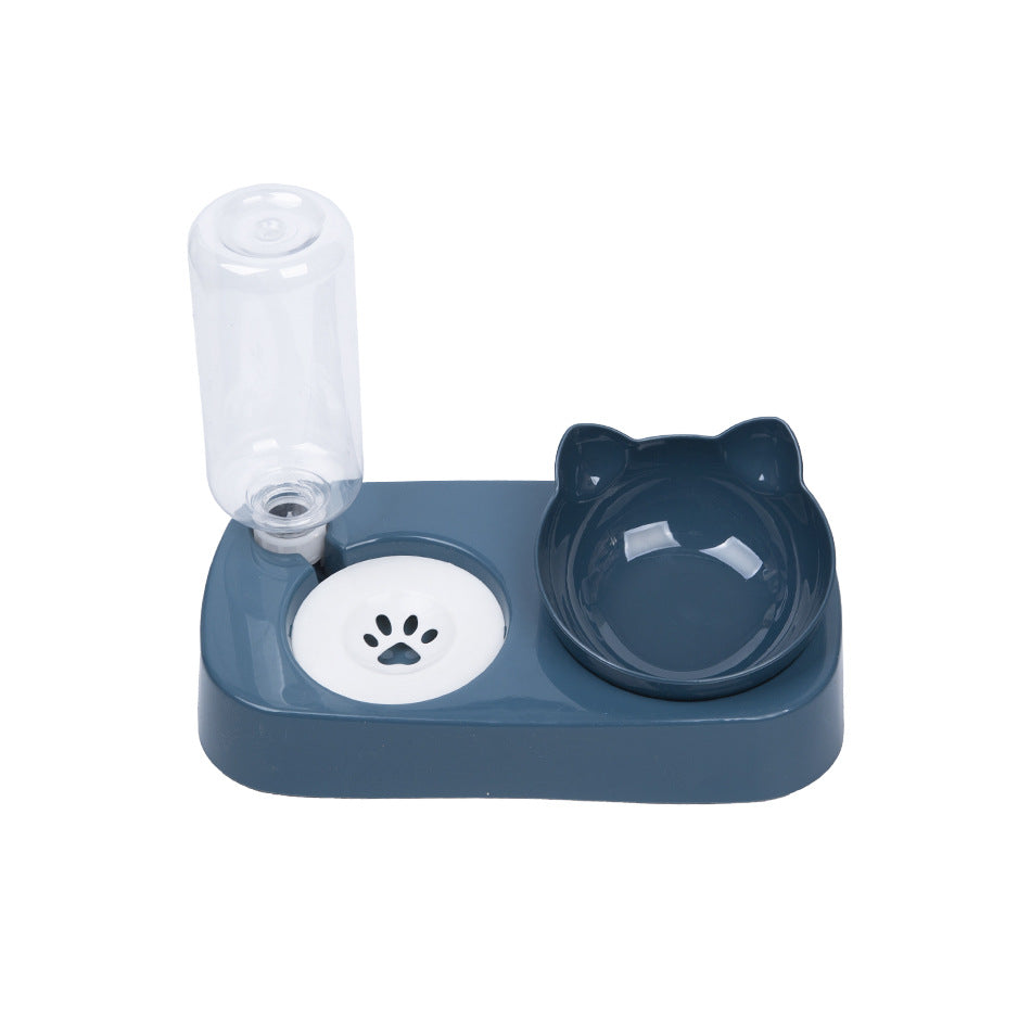 Automatic Drinking With Double Bowl Without Wet Mouth