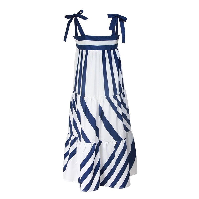 Striped patchwork dress