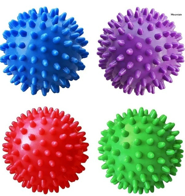 Hard thorn massage ball hand holding thorn ball touch training ball pvc acupressure massage ball yoga ball