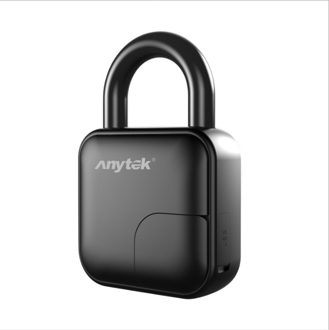 ANYTEK L3 Smart Fingerprint Padlock - IP65 Waterproof Biometric Security Lock with USB Rechargeable Battery | Keyless Entry for Gym, Locker, Bike, Gate