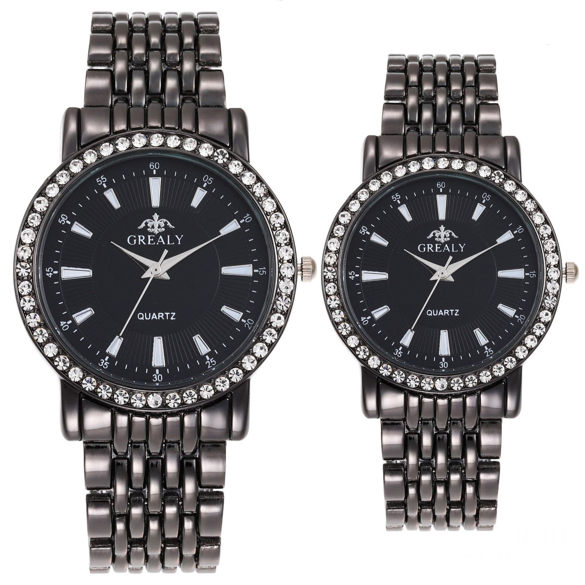 Mens And Womens Quartz Dress Couple Watches Business Gift