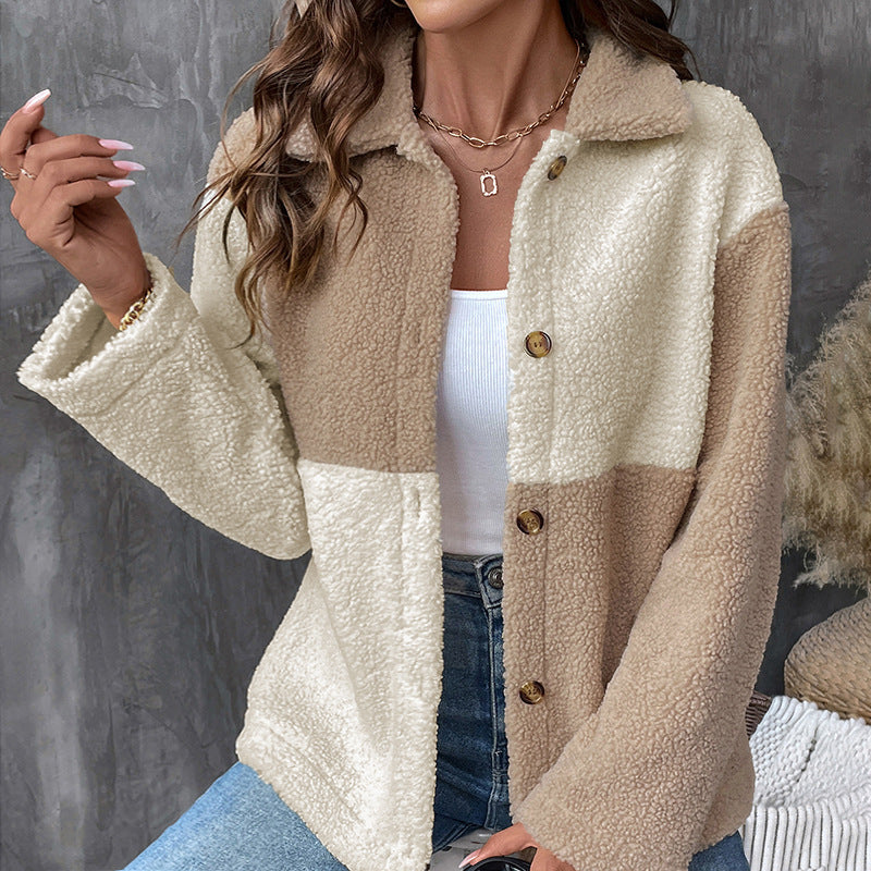 Single-breasted Lapel Casual European And American Coat