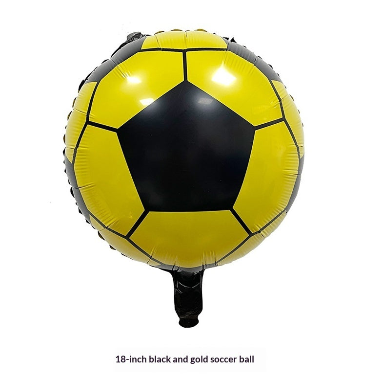 Large-sized Standing Soccer-themed Foil Balloons For Party Decorations