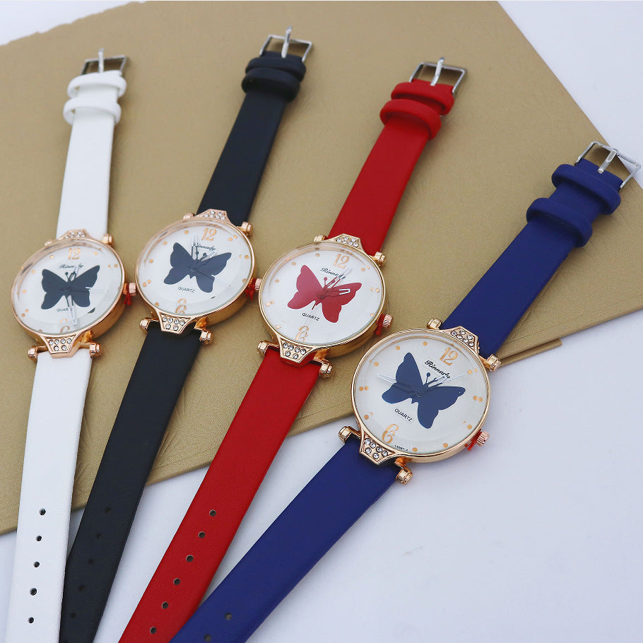 Butterfly Womens Quartz Watch, Simple And Casual
