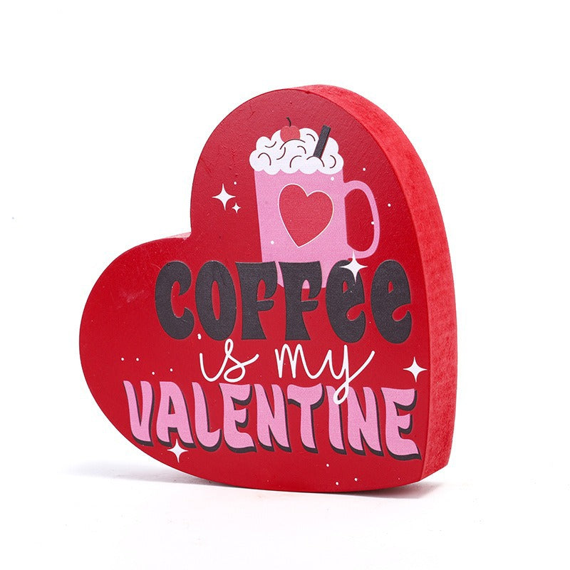 Valentine's Day Gift Love Confession Wooden Craftwork Ornaments