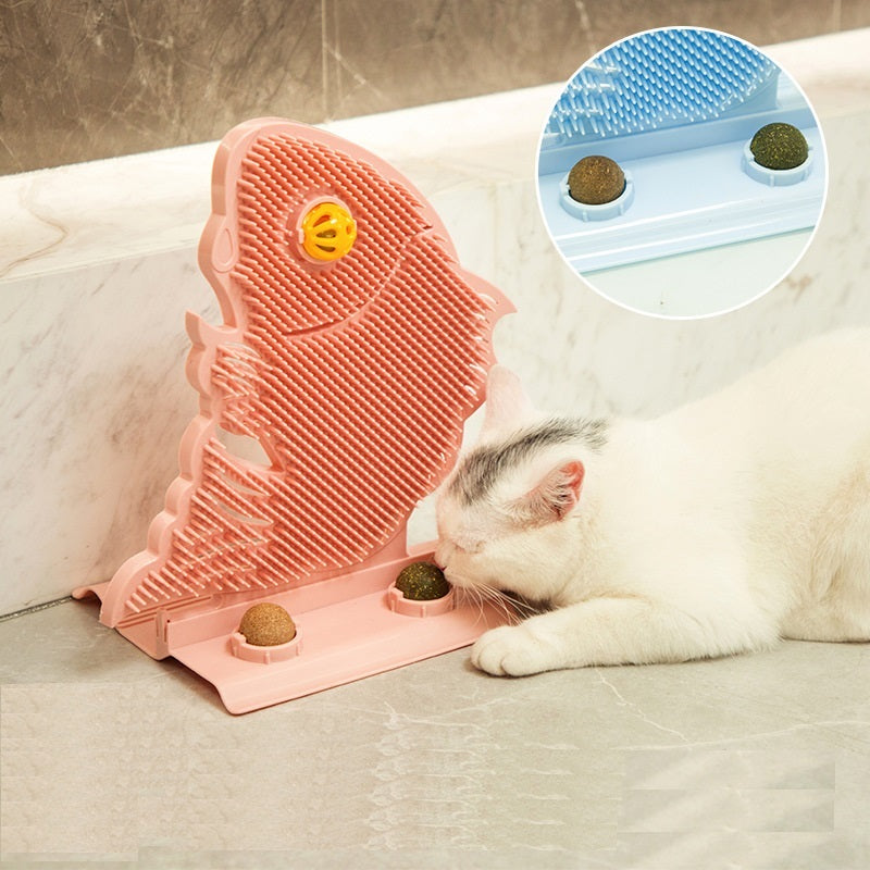 Cat Paw Board Tickle Tickler Cat Mint Ball Bell Pet Supplies Cat Cat Toys Cat Self Congratulation