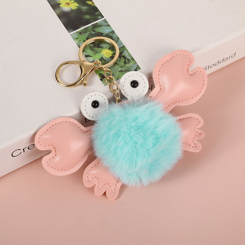Cartoon Cute Crab Keychain Pendant